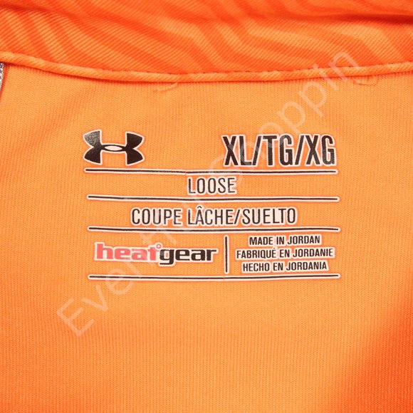 Under Armour Playoff Reactor Arcadia Bluffs Golf Polo Shirt in Orange Size XL - Picture 6 of 7